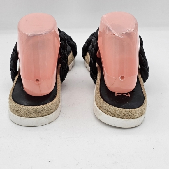 NEW Marc Fisher Jaimee Braided Two Strap Espadrille Jute Slide Sandals Size 8.5 - Picture 5 of 11